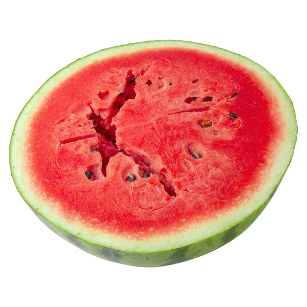 Scheiben Von Wassermelone Isoliert Auf Weißem Hintergrund — Stockfoto