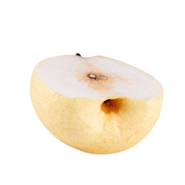 Fresh Oriental Pear Isolated White Background — Stock Photo, Image