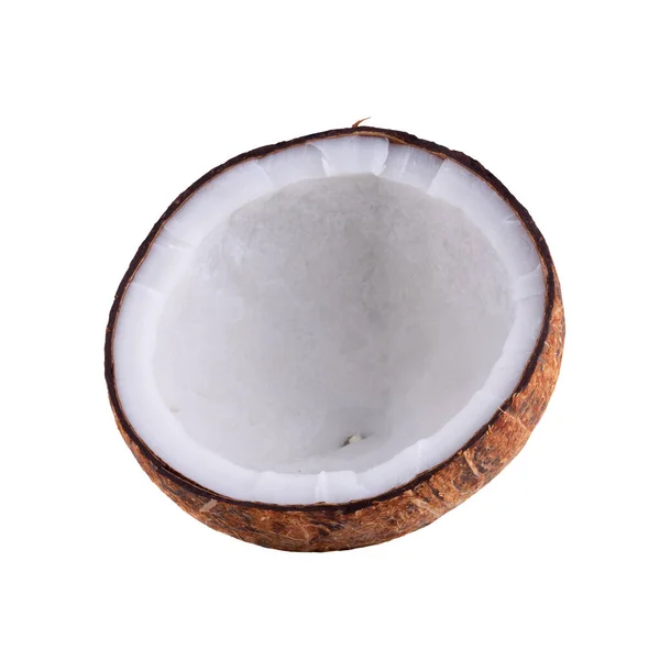 Kokosnuss Isoliert Auf Weißem Hintergrund — Stockfoto