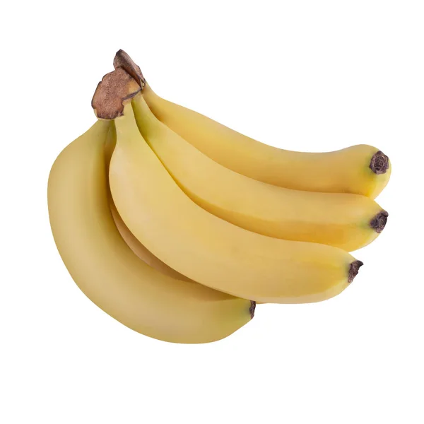 Μπανάνα Απομονωθεί Λευκό Φόντο — Φωτογραφία Αρχείου
