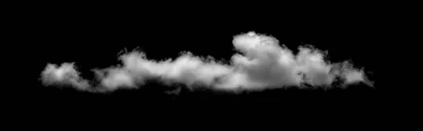 黒い背景に別々の白い雲のコレクションは 実際の雲があります 黒い背景の現実的な雲の上に隔離された白い雲 黒い背景に白いふわふわの積雲が切り取られ ロイヤリティフリーのストック写真