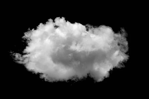 Fekete Hátterű Különálló Fehér Felhők Gyűjteményei Valódi Felhőkkel Rendelkeznek Fehér Stock Kép