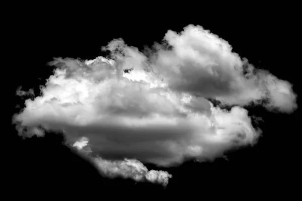 黒い背景に別々の白い雲のコレクションは 実際の雲があります 黒い背景の現実的な雲の上に隔離された白い雲 黒い背景に白いふわふわの積雲が切り取られ ロイヤリティフリーのストック画像