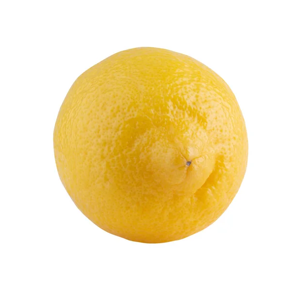 Yellow Lemon Isolated White Background — Stock Photo, Image