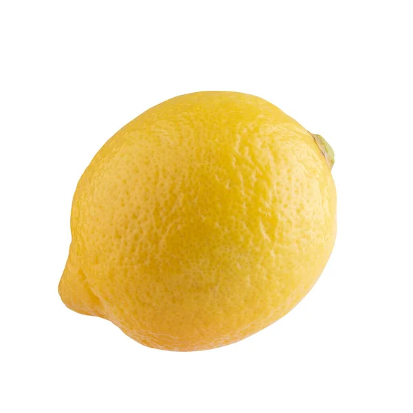 Limone Giallo Isolato Sfondo Bianco — Foto Stock