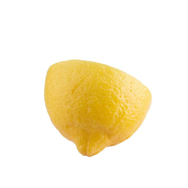 白い背景に単離された黄色のレモン — ストック写真