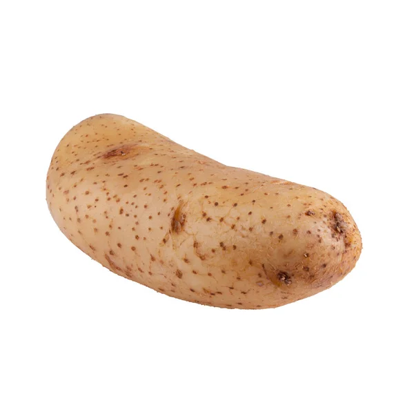 Сира Картопля Ізольована Білому Тлі — стокове фото