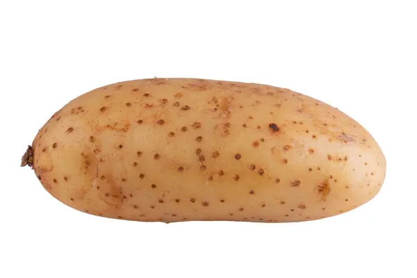 Surowe Ziemniaki Białym Tle Białym Tle — Zdjęcie stockowe
