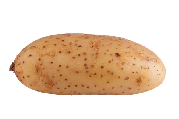 Ruwe Aardappelen Geïsoleerd Een Witte Achtergrond Stockafbeelding