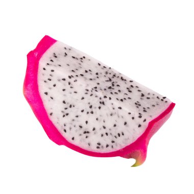 Beyaz arka planda yalıtılmış Ejder Meyvesi veya Pitaya