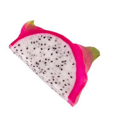 Beyaz arka planda yalıtılmış Ejder Meyvesi veya Pitaya