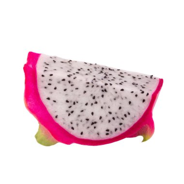 Beyaz arka planda yalıtılmış Ejder Meyvesi veya Pitaya