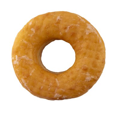 Şeker donut beyaz bir arka plan üzerinde izole