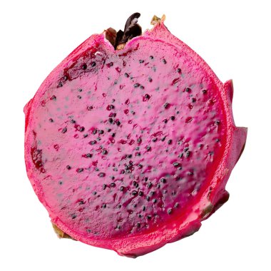 Kırmızı Ejder Meyvesi ya da Pitaya beyaz arka planda izole edilmiş