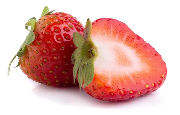 stock image Red strawberries isolated on a white background