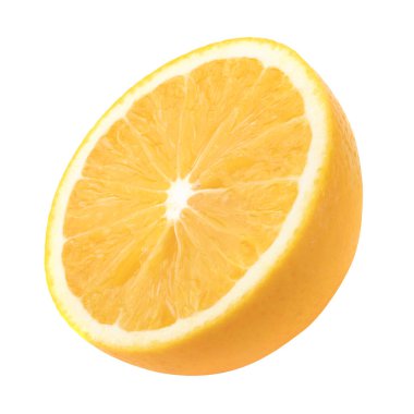 Beyaz arka planda taze organik portakal izole edilmiş.