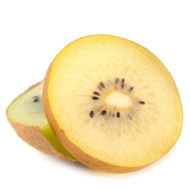 Kivi Meyve beyaz bir arka plan üzerinde izole kesme