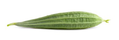 Beyaz arka plan üzerinde izole taze lif kabağı acutangula