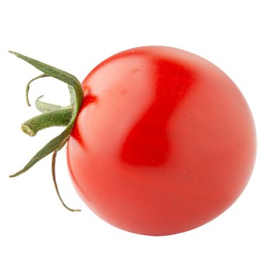 Beyaz arka planda izole edilmiş taze domatesler..