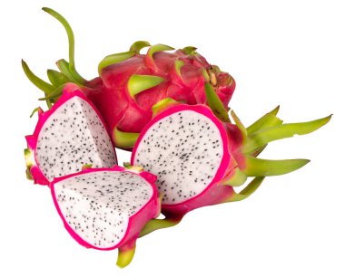 Dragonfruit or Pitaya isolated on a white background