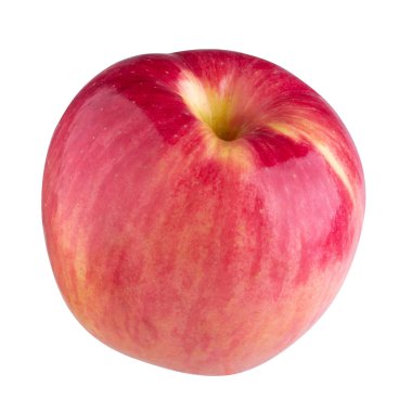 Kırmızı elma beyaz arkaplanda izole edilmiş..