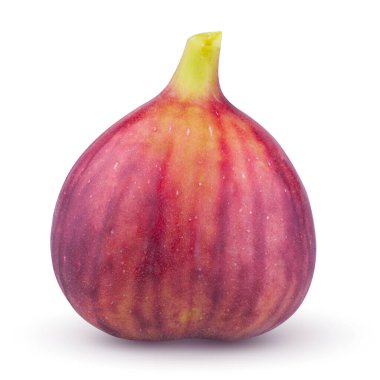 Beyaz arka planda izole edilmiş taze incirler