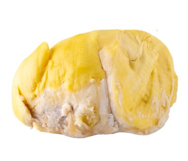 Beyaz arkaplanda izole edilmiş taze Durian meyvesi