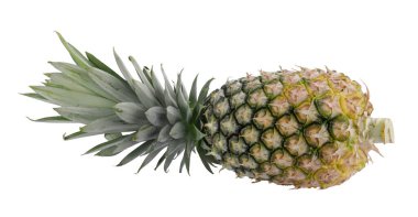Beyaz bir arka plan üzerinde izole büyük ananas