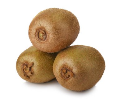 Yeşil kivi meyve görüntüsü beyaz arkaplanda izole