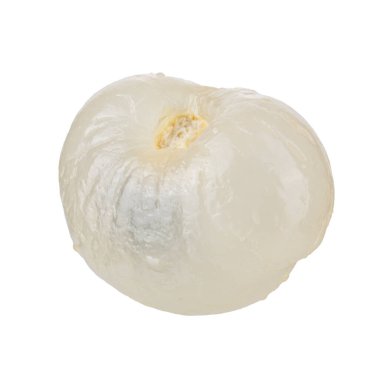 Beyaz arka planda yalıtılmış Longan meyvesi