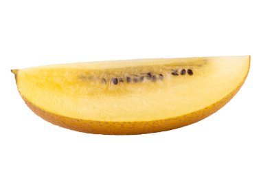 Kivi Meyve beyaz bir arka plan üzerinde izole kesme