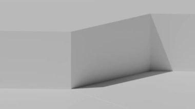 Geometrik Karşıtlık: Mimari Uyum Şekillendirme. Kenarlı Gölgeler: 3 Boyutlu Tasarım İlkel Şekiller.