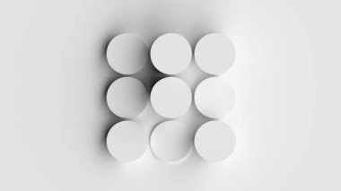 Minimalist Tasarım: Soyut Şekiller ve Işık. Modern Mimari: Temiz Çizgiler ve Gradyan Gölgeler. 