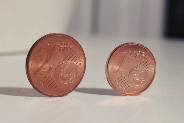 1セント硬貨と2セント硬貨の閉鎖 — ストック写真