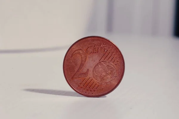 Закрытие Монеты Цента — стоковое фото