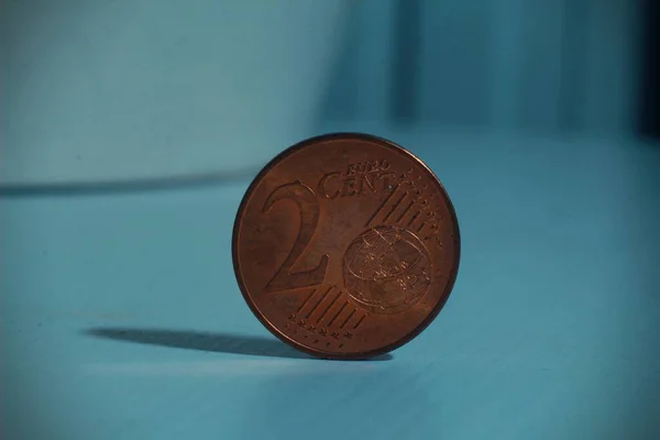 Крупним Планом Центи Монети — стокове фото