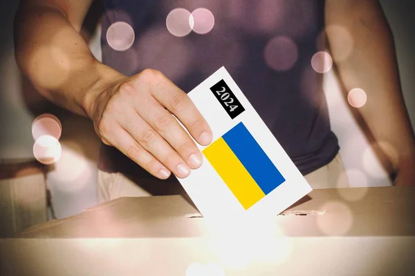 Концепція Політичних Виборів Україні — стокове фото