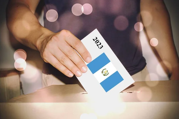 Guatemala Concepto Voto Electoral Político — Foto de Stock