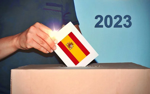 Spanish Political Election Vote Concept 2023 — Stock Photo, Image