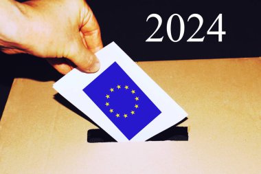 2024 Avrupa seçimleri, kavramsal fotoğraf .