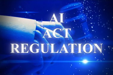 Yapay zeka düzenleme eylemi kavramsal fotoğraf.