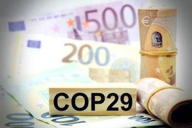 Birleşmiş Milletler İklim Değişikliği Konferansı 2024 COP29 yatırımları için kavramsal resim