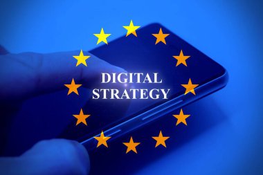 Eu için Avrupa dijital strateji kavramı.