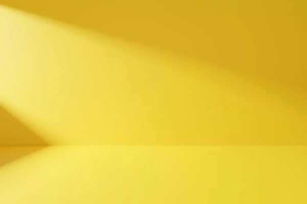 Жовта Кімната Світлим Абстрактним Тлом Графічний Дизайн Рендеринга — стокове фото