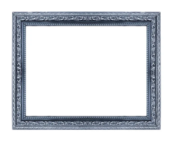Modrý Rámeček Izolováno Bílém Pozadí — Stock fotografie