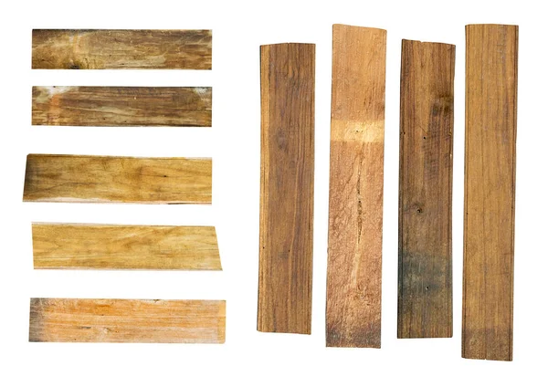 Staré Dřevo Prkno Izolované Bílém Pozadí — Stock fotografie