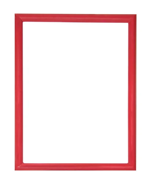 Κόκκινο Πλαίσιο Εικόνας Απομονωμένο Λευκό Φόντο Εικόνα Αρχείου