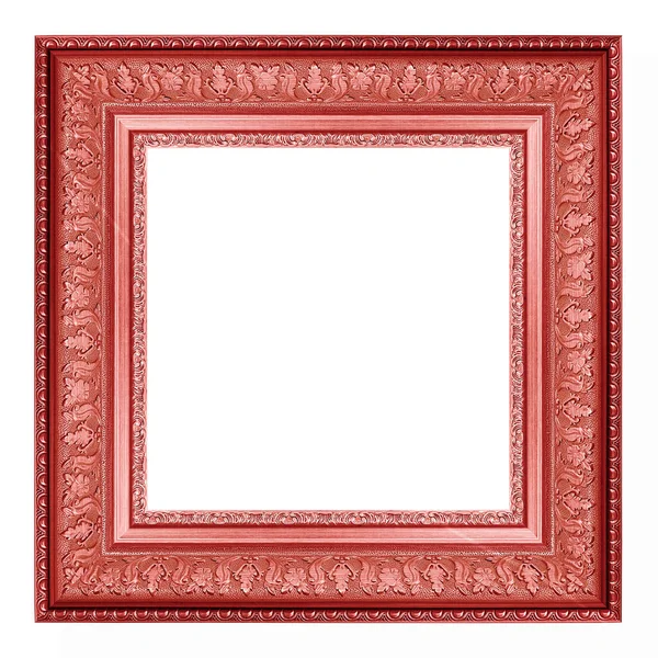 Quadro Imagem Vermelho Isolado Fundo Branco — Fotografia de Stock