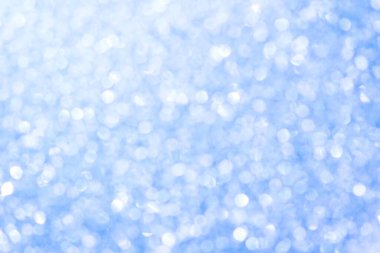Abstract silver light on blue defocused abstract lights. bokeh lights.