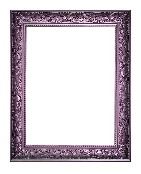 Антикварная Фиолетовая Рамка Белом Фоне — стоковое фото